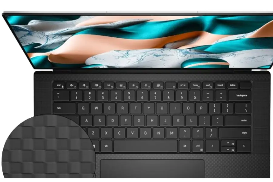 Dell XPS 15 2024 backlit keyboard for comfortable typing in any lighting