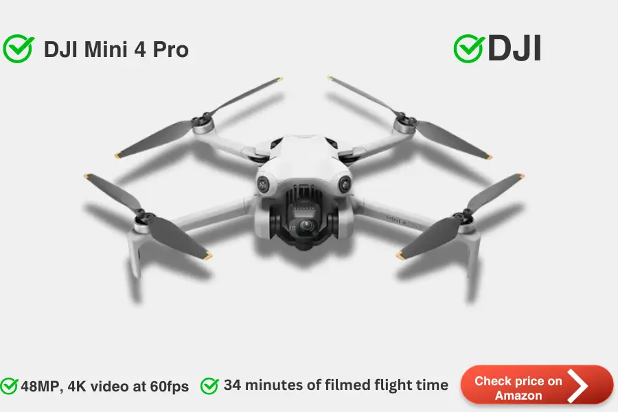 DJI Mini 4 Pro drone for travel vlogging