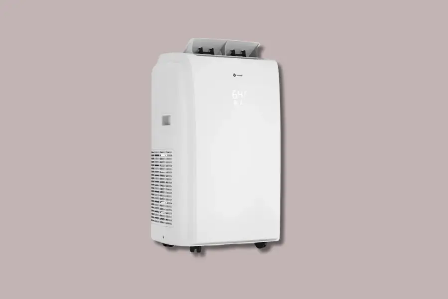Vremi portable air conditioner with 10,000 BTU cooling capacity and washable filte